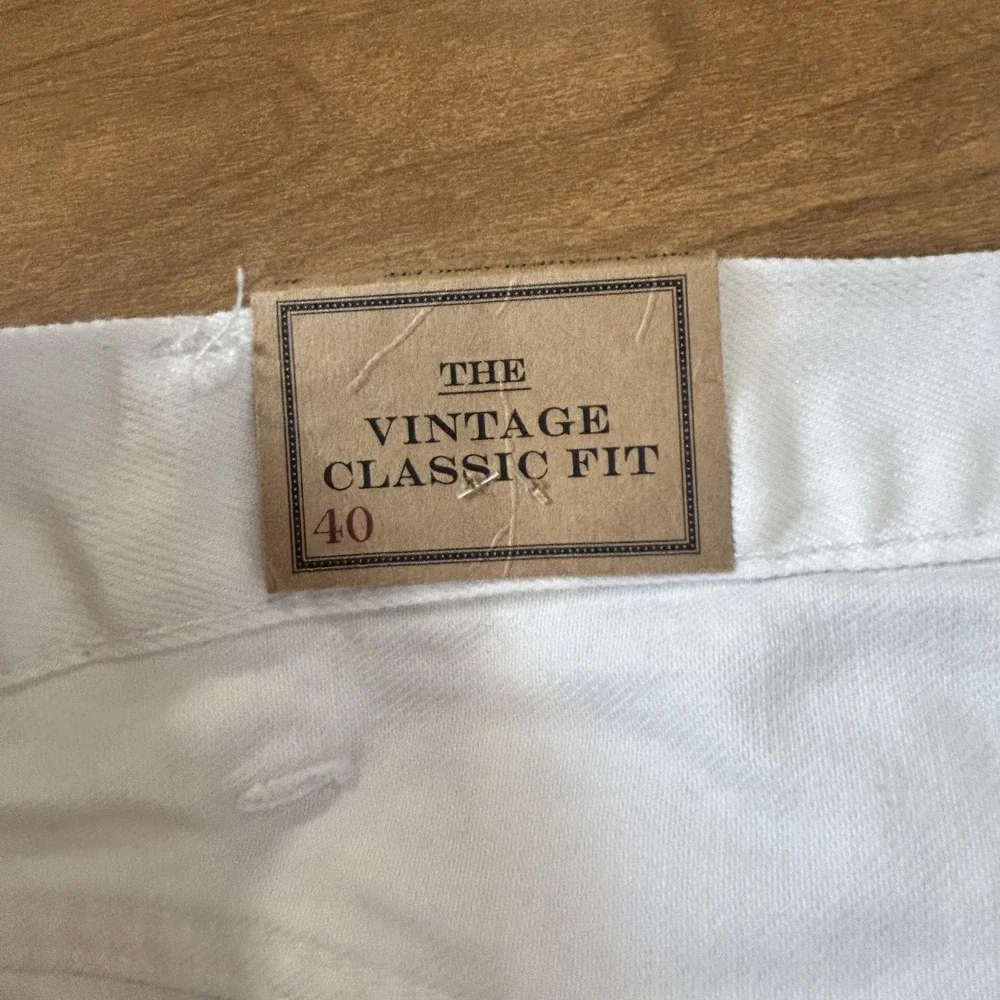 Polo Ralph Lauren Shorts Mens 40 White Vintage Classic Fit Denim 9 Inseam NWT